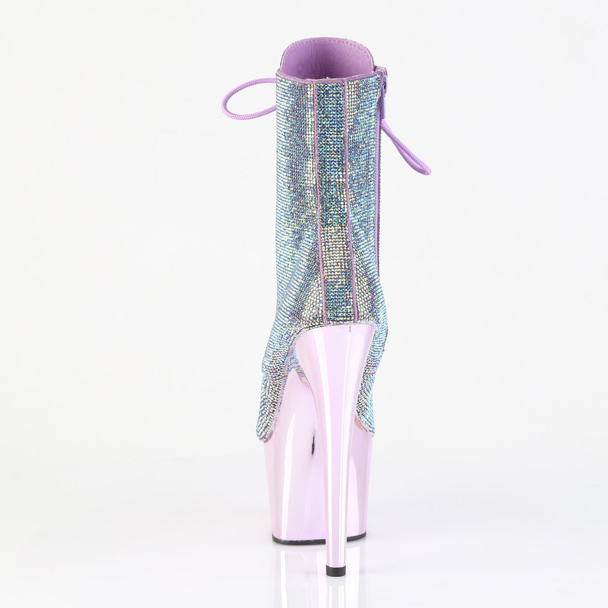 7 Inch Heel ADORE-1020CHRS Lavender Rhinestone