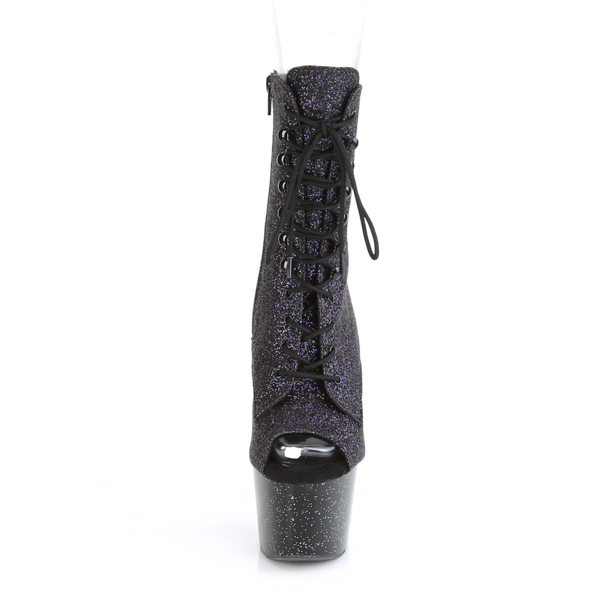 7 Inch Heel ADORE-1021MBG Purple Glitter