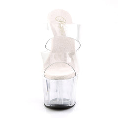7 Inch Heel ADORE-702 Clear