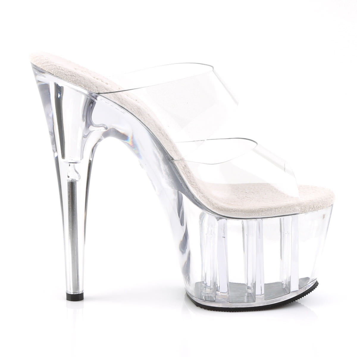7 Inch Heel ADORE-702 Clear