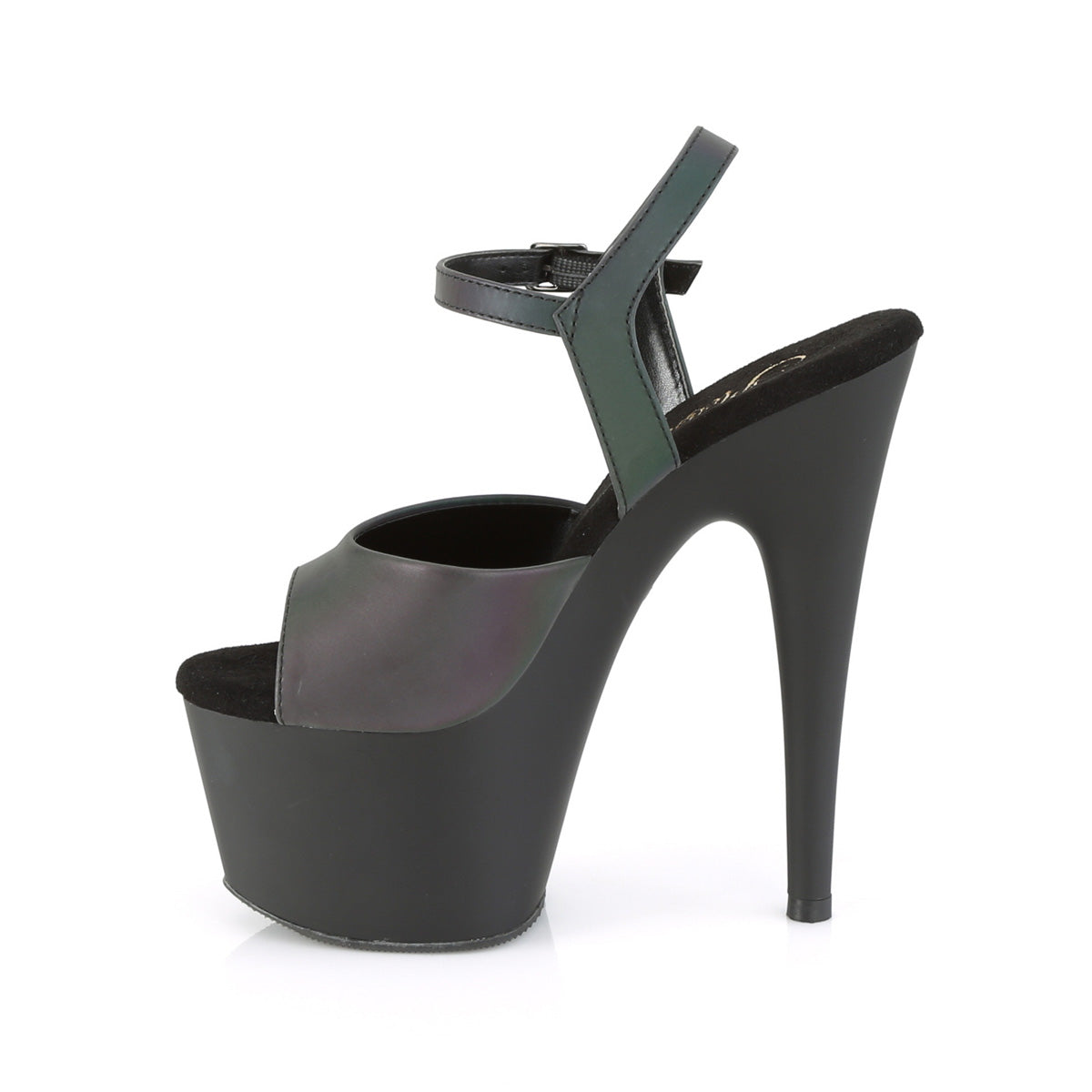 7 Inch Heel ADORE-709REFL Green Multi Reflective