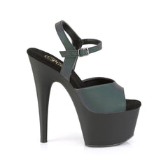 7 Inch Heel ADORE-709REFL Green Multi Reflective