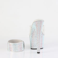 7 Inch Heel BEJEWELED-712RS Clear Rhinestone