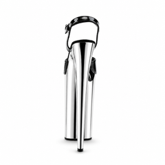 10 Inch Heel BEYOND-009 Black-Silver Chrome