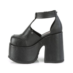 5 Inch Heel CAMEL-103 Black Pu