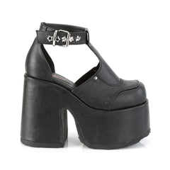 5 Inch Heel CAMEL-103 Black Pu