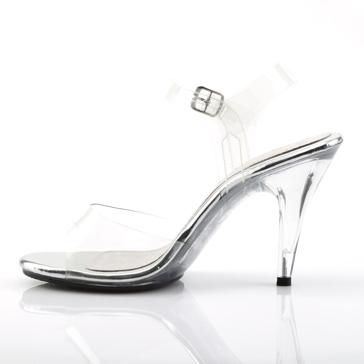 4 Inch Heel CARESS-408 Clear