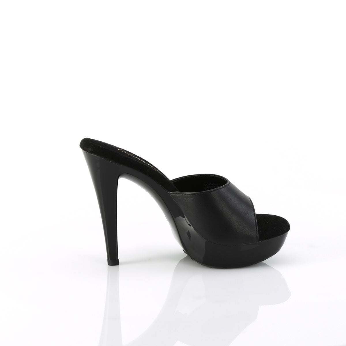5 Inch Heel COCKTAIL-501L Black Leather