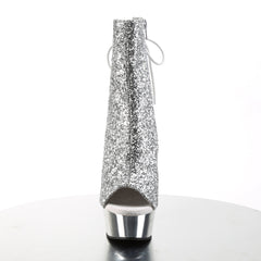6 Inch Heel DELIGHT-1018G Silver Glitter