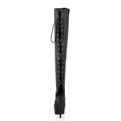 6 Inch Heel DELIGHT-3019 Black Pu
