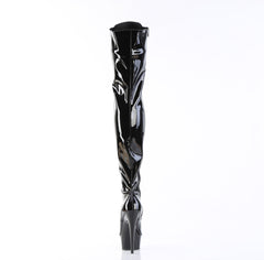 6 Inch Heel DELIGHT-3023 Black Stretch Patent