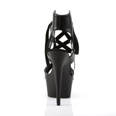 6 Inch Heel DELIGHT-600-14 Black PU