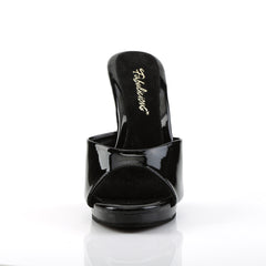 FABULICIOUS FLAIR-401-2 Black-Black Platform Slides