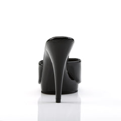 FABULICIOUS FLAIR-401-2 Black-Black Platform Slides