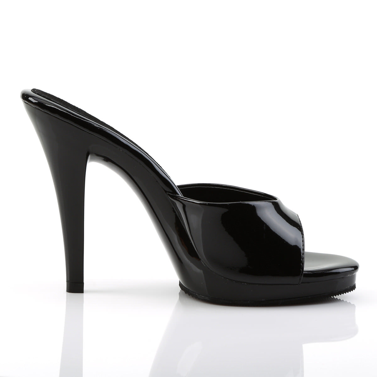 FABULICIOUS FLAIR-401-2 Black-Black Platform Slides