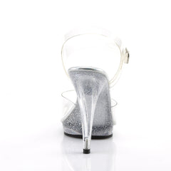 Fabulicious FLAIR-408MG Clear Ankle Strap Sandal