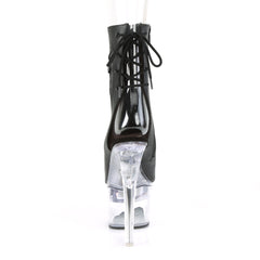 7 Inch Heel FLASHDANCE-1018-7 Black Faux Leather
