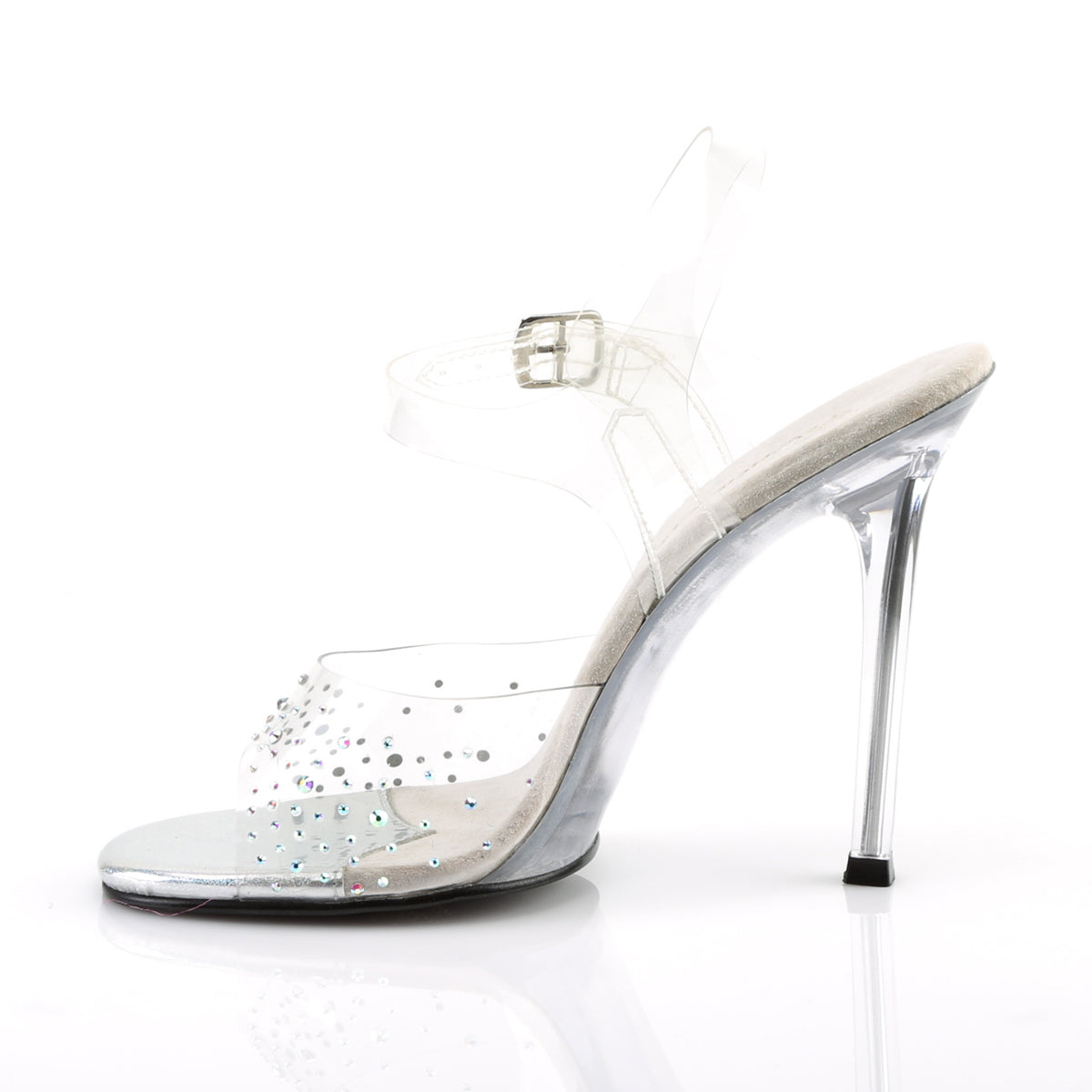 Fabulicious GALA-08SD Clear Ankle Strap Sandal
