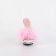 5 Inch Heel LIP-101-8 Baby Pink Fur