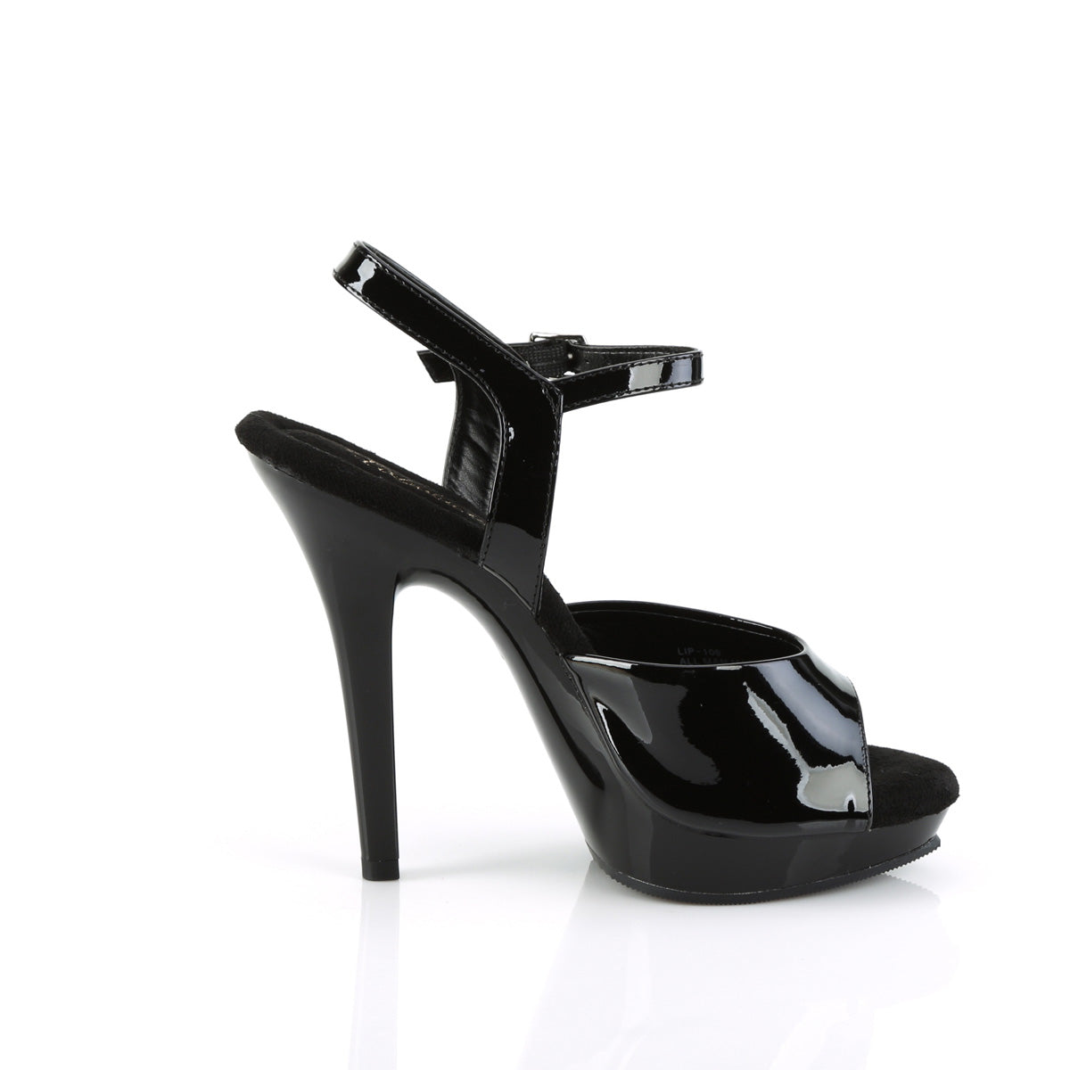 5 Inch Heel LIP-109 Black