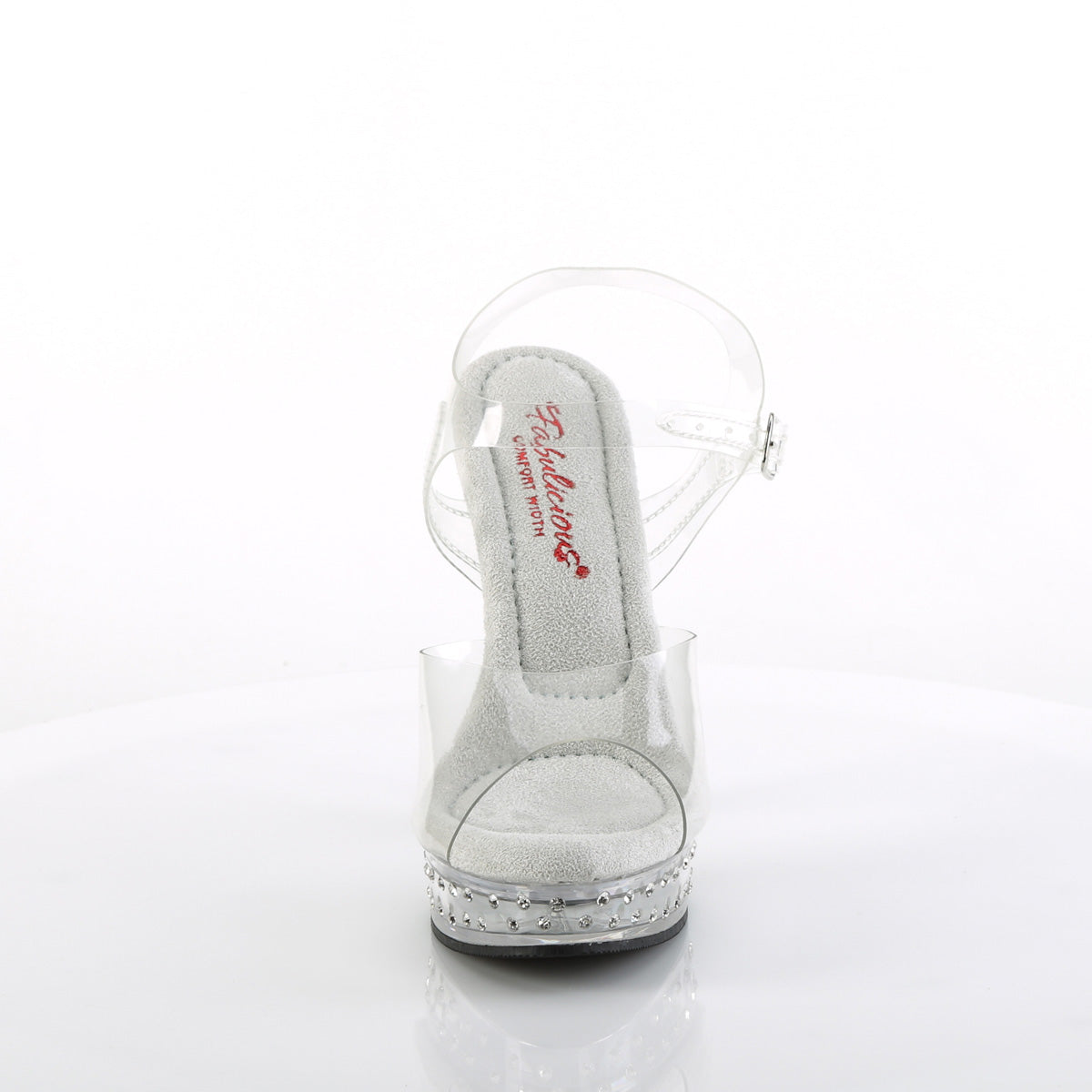 5 Inch Heel MAJESTY-508SDT Clear