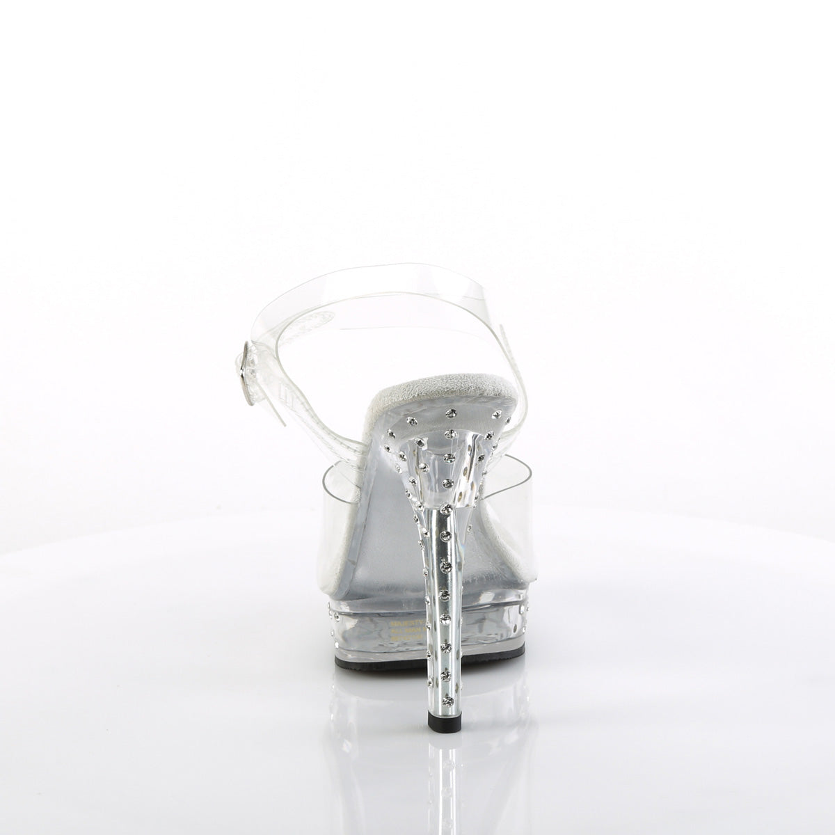 5 Inch Heel MAJESTY-508SDT Clear