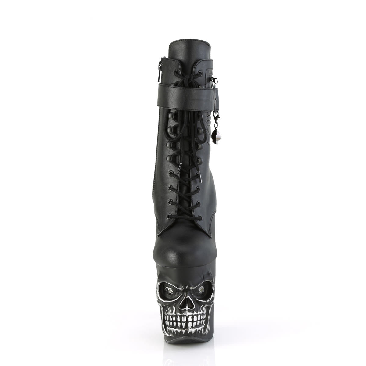 8 Inch Heel RAPTURE-1020STR-LT Black Pu