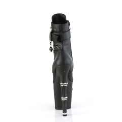 8 Inch Heel RAPTURE-1020STR-LT Black Pu