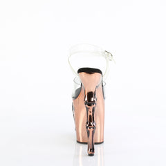 8 Inch Heel RAPTURE-808-LT Copper Chrome