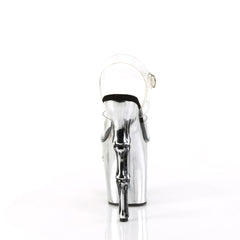 8 Inch Heel RAPTURE-808-LT Pewter Chrome