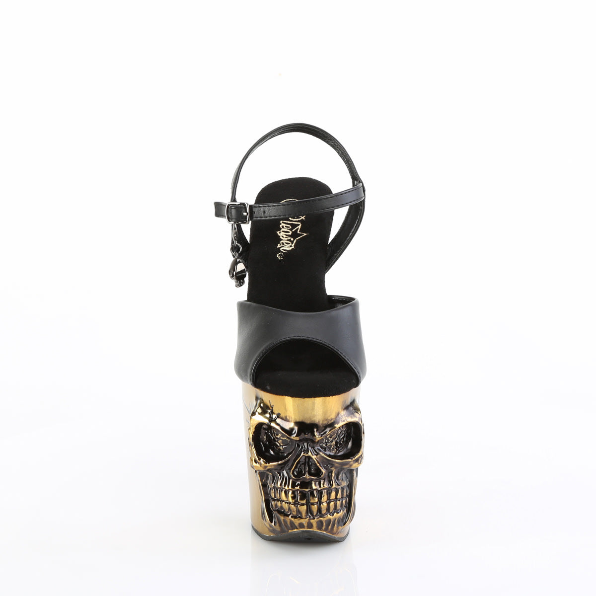 8 Inch Heel RAPTURE-809-LT Black Pu-Brass
