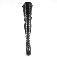 5 Inch Heel SEDUCE-3024 Black Stretch Pu