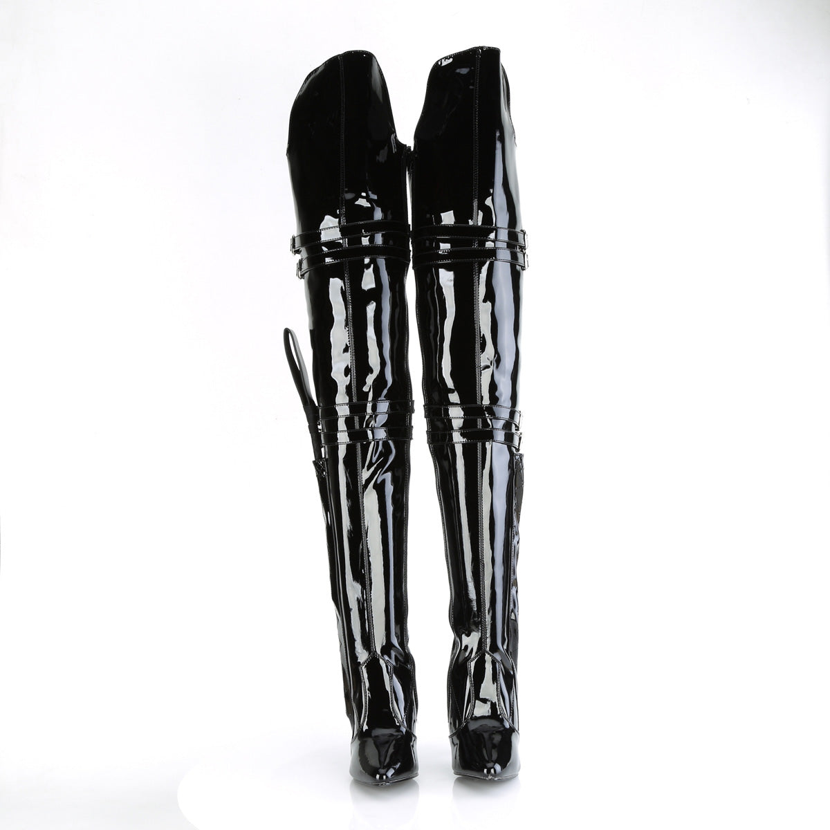 5 Inch Heel SEDUCE-3080 Black Stretch Patent
