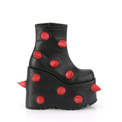 7 Inch Platform SLAY-77 Black-Red