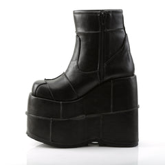 Demonia STACK-201 Black 7 Inch Platform Boots