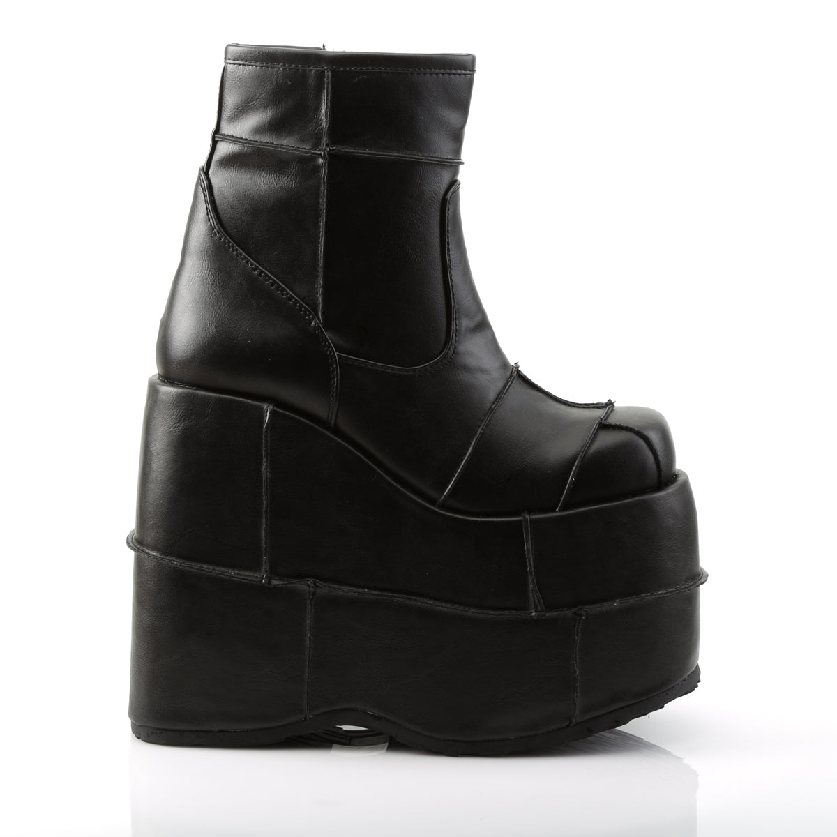 Demonia STACK-201 Black 7 Inch Platform Boots