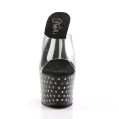 7 Inch Heel STARDUST-701 Clear-Black