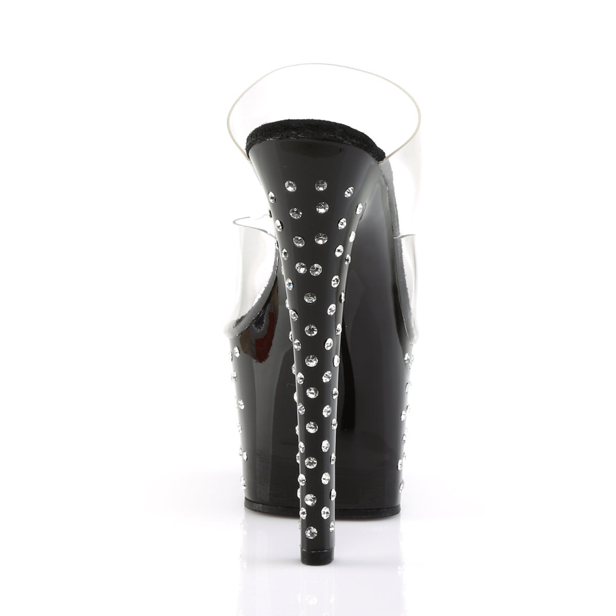 7 Inch Heel STARDUST-702 Clear-Black