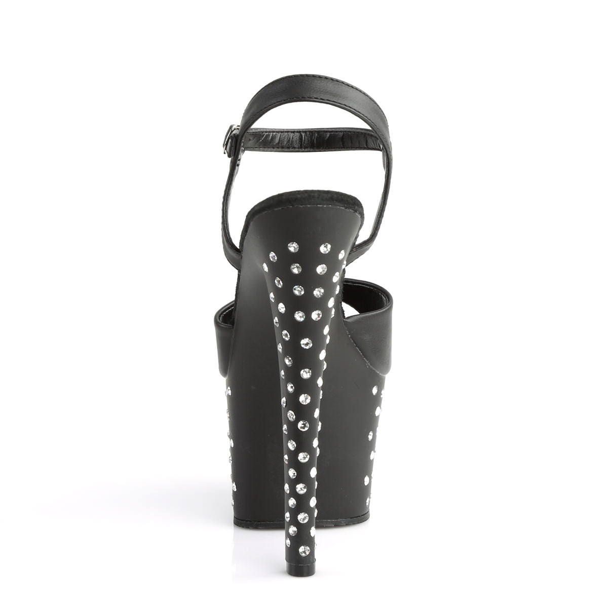 7 Inch Heel STARDUST-709 Black Pu