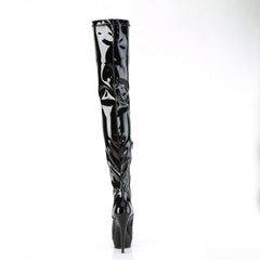 6 Inch Heel SULTRY-4000 Black Stretch Pat