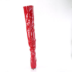 6 Inch Heel SULTRY-4000 Red Stretch Pat