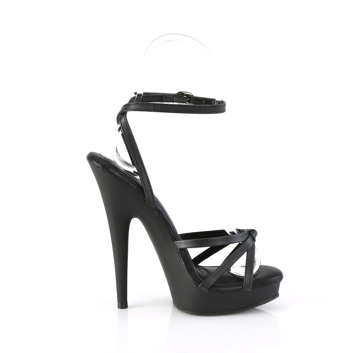 6 Inch Heel SULTRY-638 Black Pu