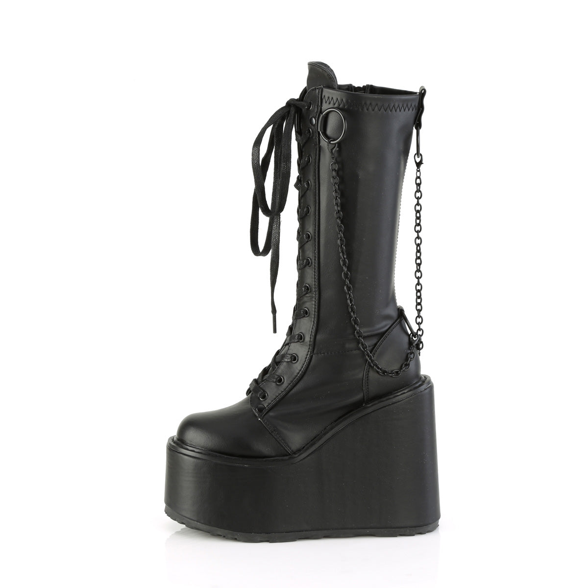 5 Inch Platform SWING-150 Black Pu