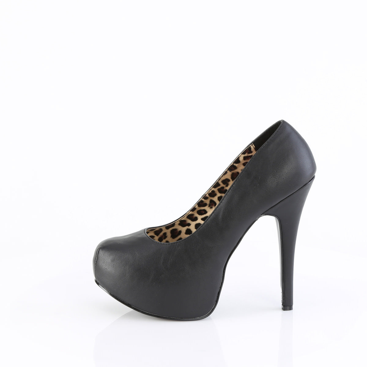 5 Inch Heel TEEZE-06W Black Pu (Wide Width)