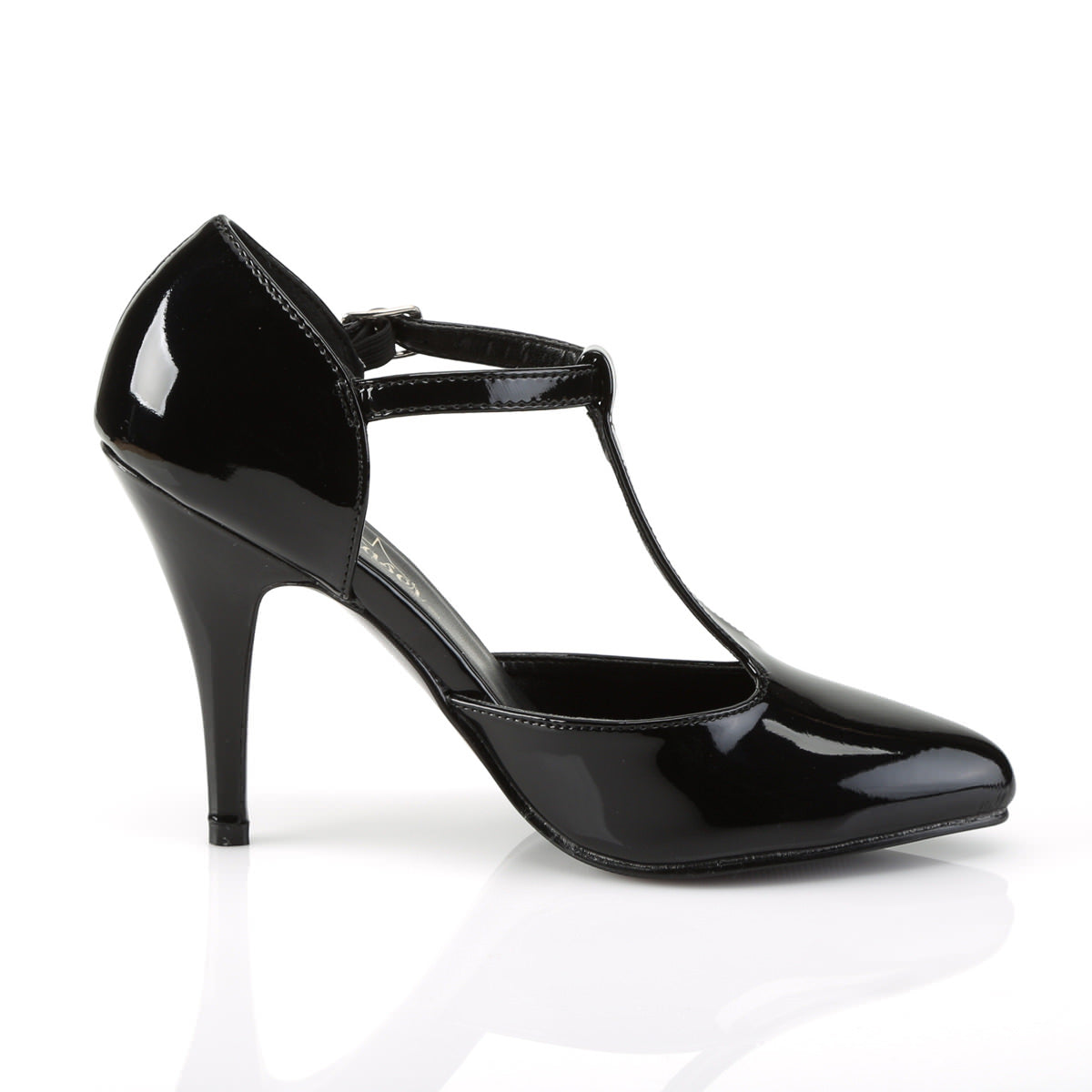 4 Inch Heel VANITY-415 Black Patent