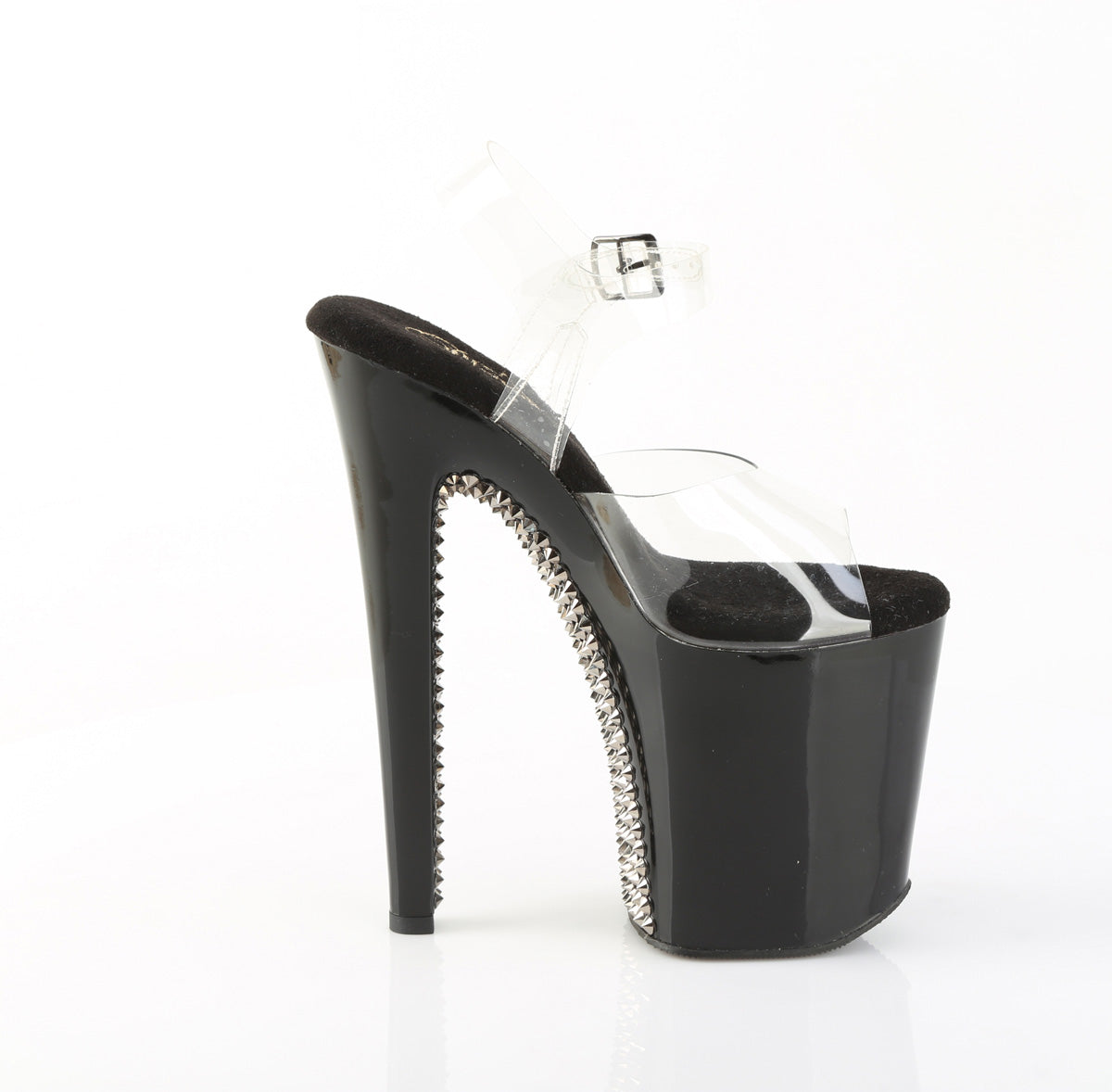 8 Inch Heel XTREME-808SPRS Clear Black Pewter