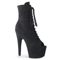 7 Inch Heel ADORE-1021FS Black Suede