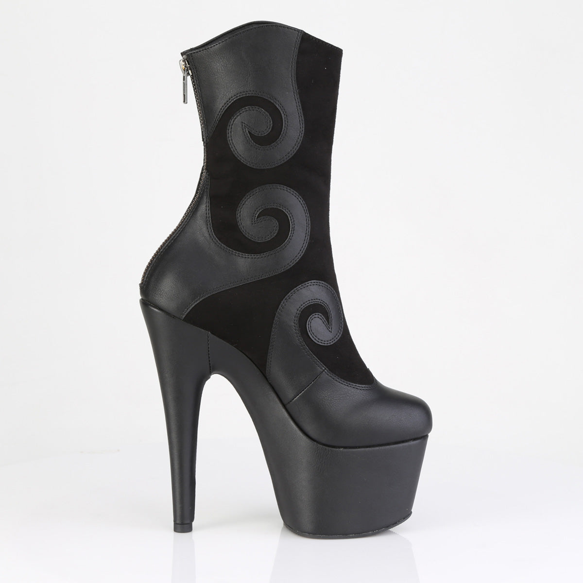 7 Inch Heel ADORE-1034 Black Suede