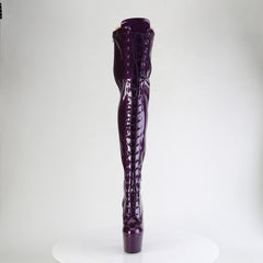 7 Inch Heel ADORE-3020GP Purple Glitter