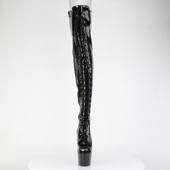 7 Inch Heel ADORE-3021GP Black Glitter